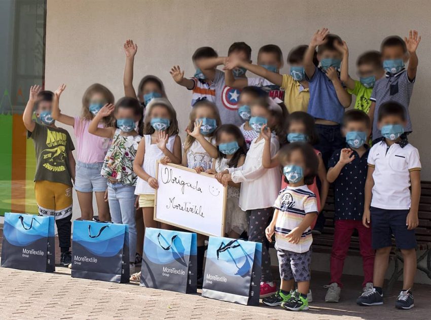 MoreTextile distribuiu máscaras em escolas MoreTextile distribuiu máscaras em escolas